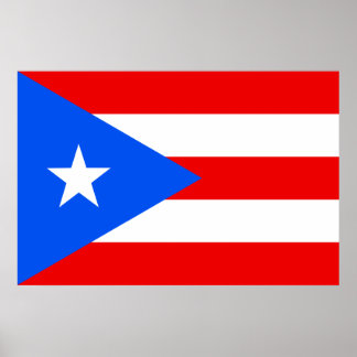Flag Puerto Rico Poster