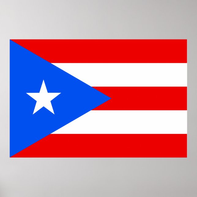 Flag Puerto Rico Poster (Vorne)