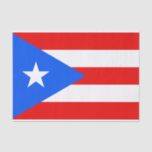 Flag Puerto Rico Tissue Seidenpapier