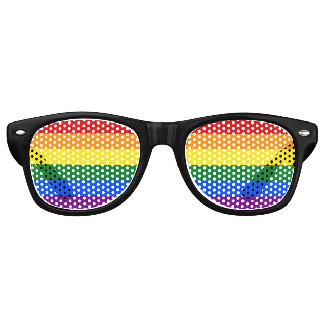 Flag Rainbow Color LGBTQ Partybrille (Vorderseite)