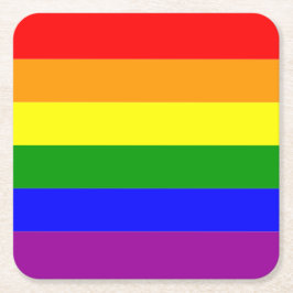 Flag Rechteckiger Pappuntersetzer