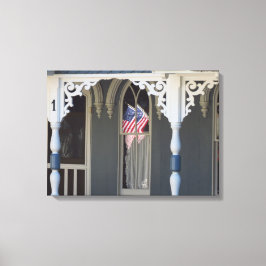 Flag Reflections - Martha's Vineyard Leinwanddruck