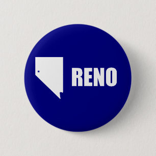 Flag Reno, Nevada Button