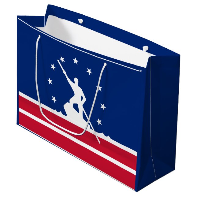 Flag Richmond, Virginia Große Geschenktasche Geschenktüte (Vorderseite Schrägansicht)