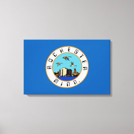 Flag Rochester (Minnesota) Canvas Print Leinwanddruck