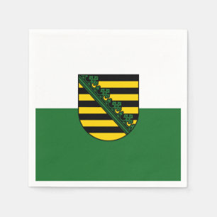 Flag Sachsen Paper Napkins Serviette