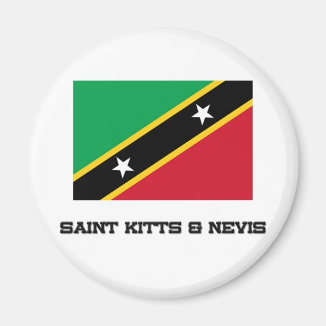 Flag Saint Kitts & Nevis Magnet (Vorne)