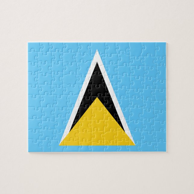 Flag Saint Lucia Foto Puzzle (Horizontal)