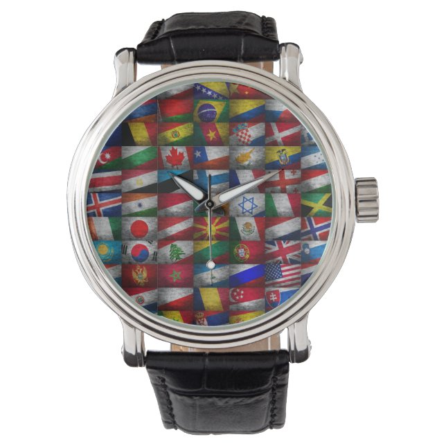Flag-Sammlung Armbanduhr (Vorderseite)