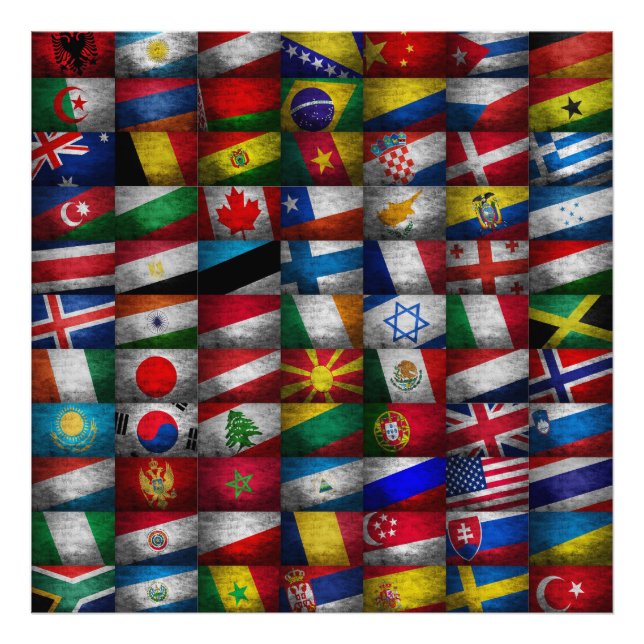 Flag-Sammlung Fotodruck (Vorne)