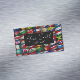 Flag-Sammlung Magnetische Visitenkarte