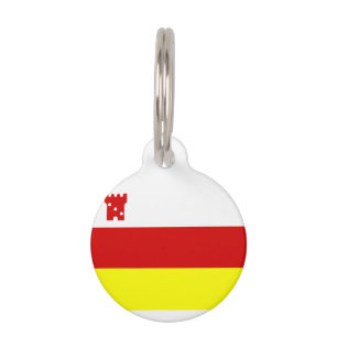 Flag Santa Barbara, Kalifornien Pet ID Tag Haustiermarke