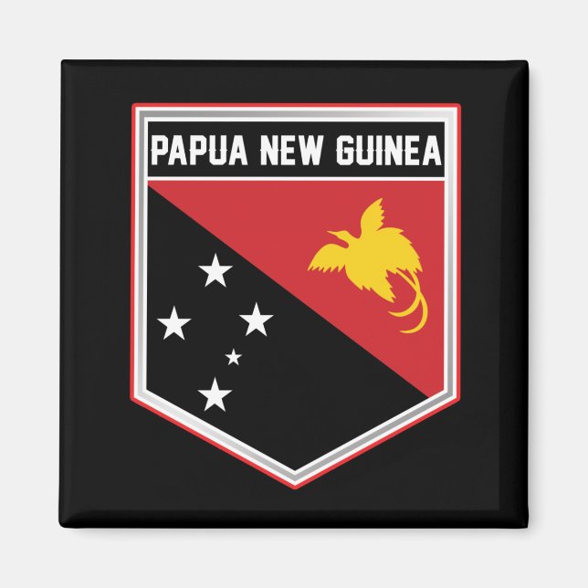 Flag-Schild für Papua-neue Guinea Magnet (Vorne)
