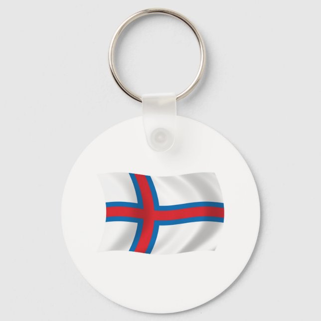 Flag-Schlüsselanhänger der Färöer Schlüsselanhänger (Vorderseite)