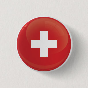 Flag "Schweiz - Runde Symbole" Button