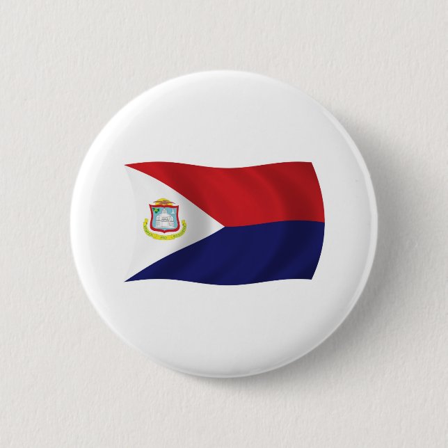 Flag Sint Maarten Button (Vorderseite)