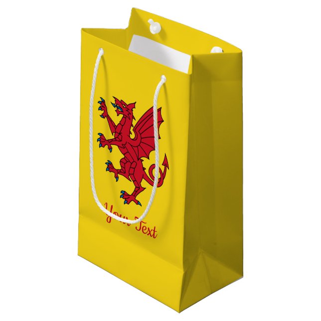 Flag Somerset Small Gift Bag Kleine Geschenktüte (Vorderseite Schrägansicht)