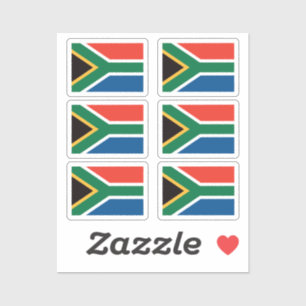 Flag South Africa Collection Pack mit 6 Aufkleber
