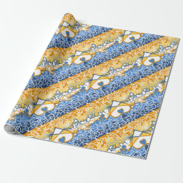 Flag-Squiggles Aroace Sun und Sea Pride Geschenkpapier