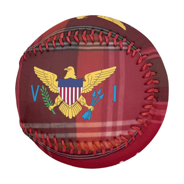 Flag St. Croix Madras Custom Jungfrau Islands Baseball (Rückseite Links)