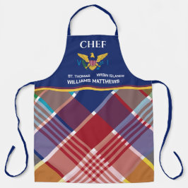 Flag St. Croix Madras Custom Jungfrau Islands Schürze