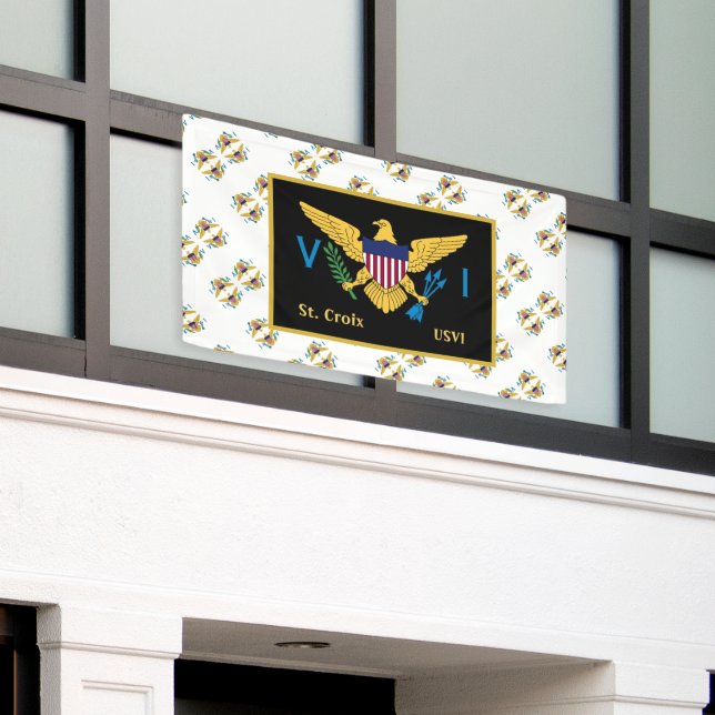 Flag St. Croix USVI Jungfrau Banner (Äußeres Gebäude)