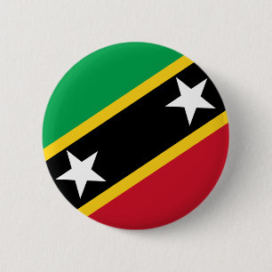 Flag St. Kitts und Nevis Button