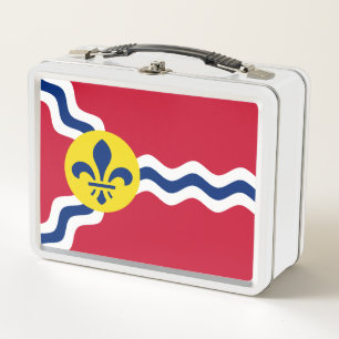 Flag St. Louis, Missouri Metal Lunch Box