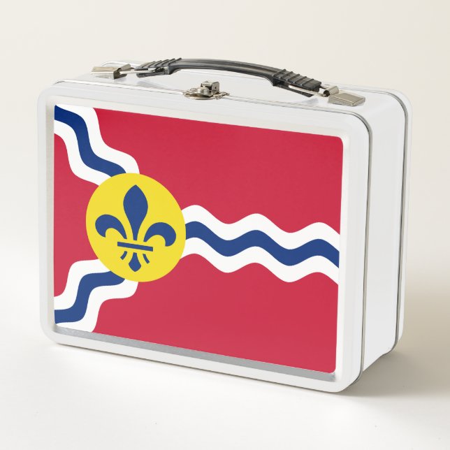 Flag St. Louis, Missouri Metal Lunch Box (Vorderseite)