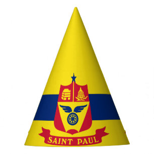 Flag St Paul, Minnesota Party Hat Partyhütchen