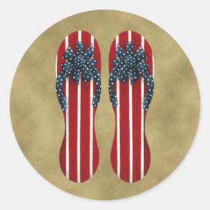 Flag-Sticker kippen Runder Aufkleber