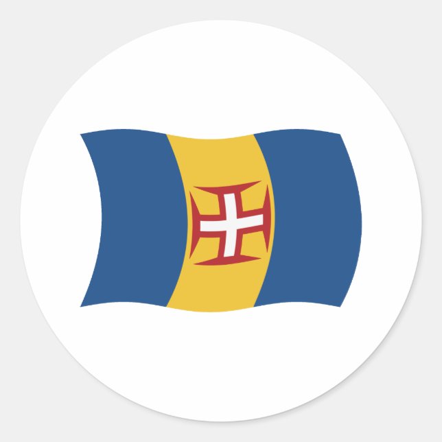 Flag-Sticker Runder Aufkleber (Vorderseite)
