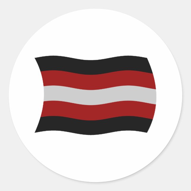 Flag-Sticker Runder Aufkleber (Vorderseite)
