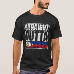 Flag Straight Outta Philippines T-Shirt