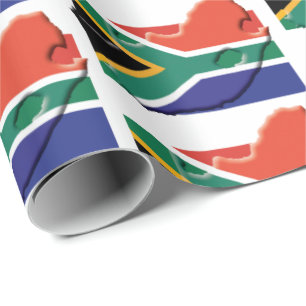 FLAG SÜDAFRIKAS  Mzansi  Südafrika Geschenkpapier