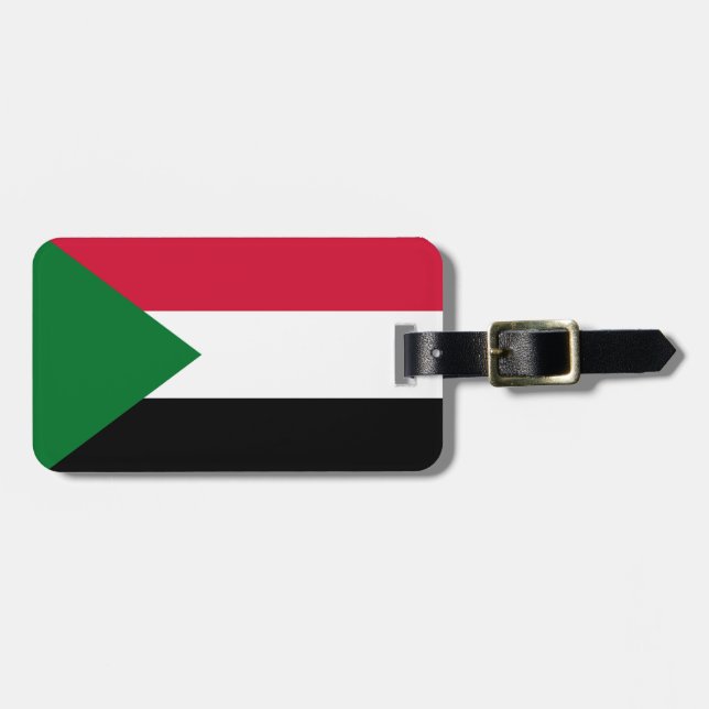 Flag Sudan Personal Easy ID Gepäckanhänger (Vorderseite horizontal)