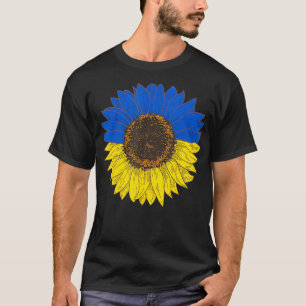 Flag Sunflower Ukraine Support Vintage southern  T-Shirt