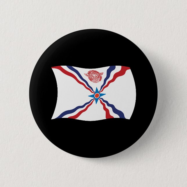 Flag-Taste für Assyrier Nation Button (Vorderseite)