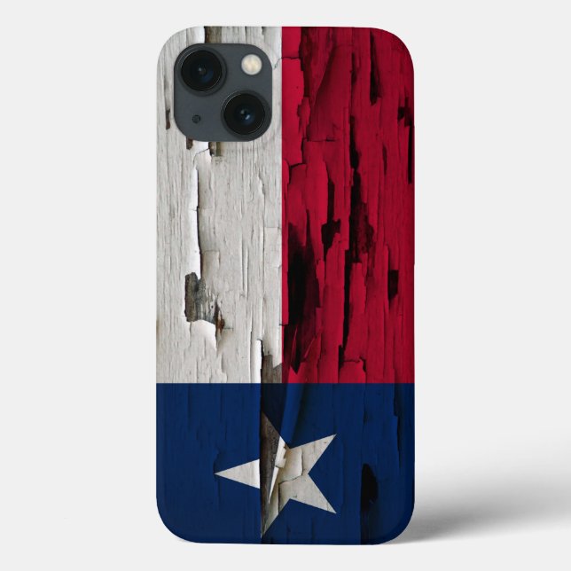 Flag Texas Paint Peel Look Case-Mate iPhone Hülle (Rückseite)