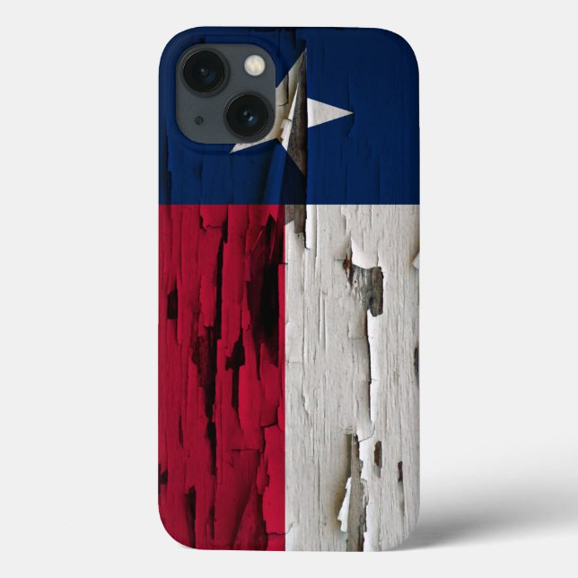 Flag Texas Paint Peel Look Case-Mate iPhone Hülle (Rückseite)