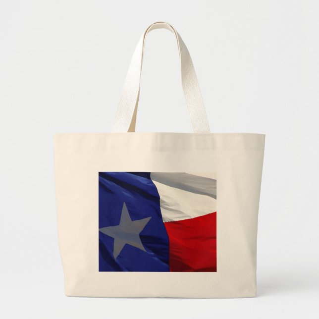 Flag Texas Pop Art Jumbo Stoffbeutel (Vorne)