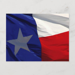 Flag Texas Pop Art Postkarte