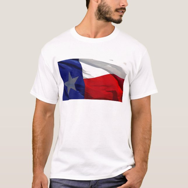 Flag Texas Pop Art T-Shirt (Vorderseite)