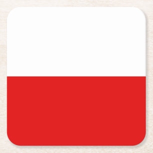 Flag Thuringia Square Paper Untersetzer