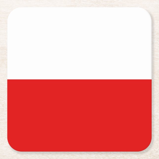 Flag Thuringia Square Paper Untersetzer (Vorderseite)