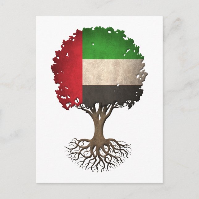 Flag Tree of Life Customizable in den Vereinigten  Postkarte (Vorderseite)