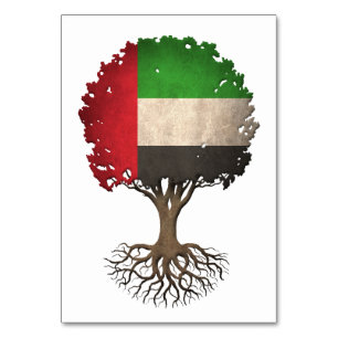 Flag Tree of Life Customizable in den Vereinigten  Tischnummer
