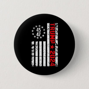 Flag Trump 2024 - 45 47 Trump Betsy Ross Flag Button