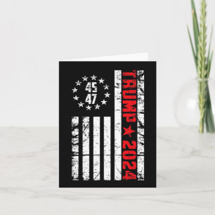 Flag Trump 2024 - 45 47 Trump Betsy Ross Flag Karte
