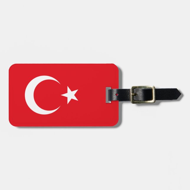 Flag Türkei Easy ID Personal Gepäckanhänger (Vorderseite horizontal)